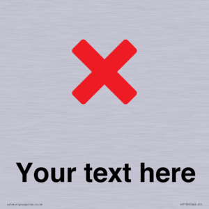 Custom plain background, red cross sign